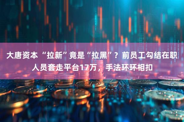大唐资本 “拉新”竟是“拉黑”？前员工勾结在职人员套走平台17万，手法环环相扣